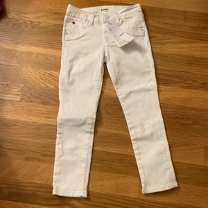 Hudson's new white jeans